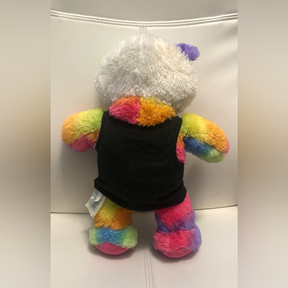 Build a Bear  BAB Rainbow Panda Bear Pop of Color 15" Plush Stuffed Animal Toy - Picture 4 of 8
